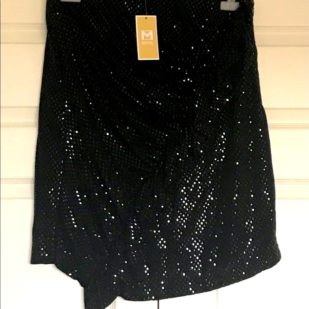 Michael Kors Black Sequin Skirt (NWT)
